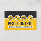 Pest Control Services - Exterminator Business Card Visitekaartje (Voorkant)