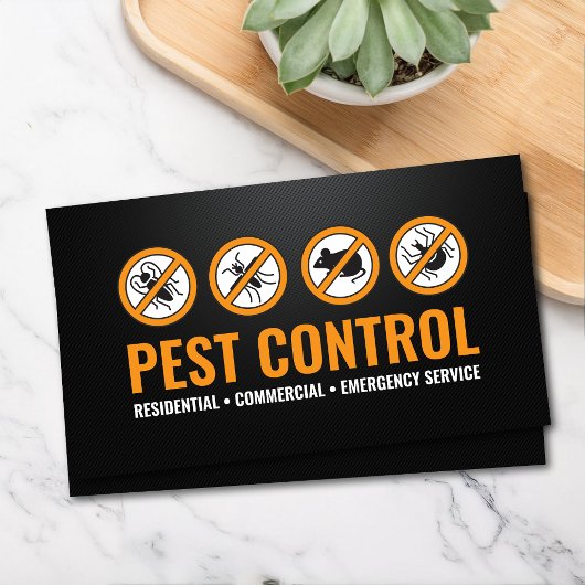 Pest Control Services - Exterminator Business Card Visitekaartje