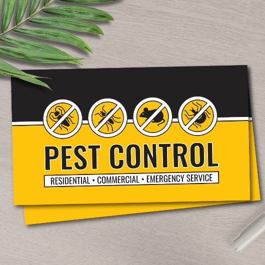 Pest Control Services - Exterminator Business Card Visitekaartje