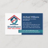Pest Control Services - Exterminator Business Card Visitekaartje (Voorkant)