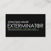 Pest Control Services - Exterminator Visitekaartje (Voorkant)