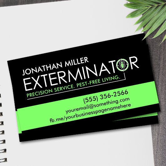 Pest Control Services - Exterminator Visitekaartje
