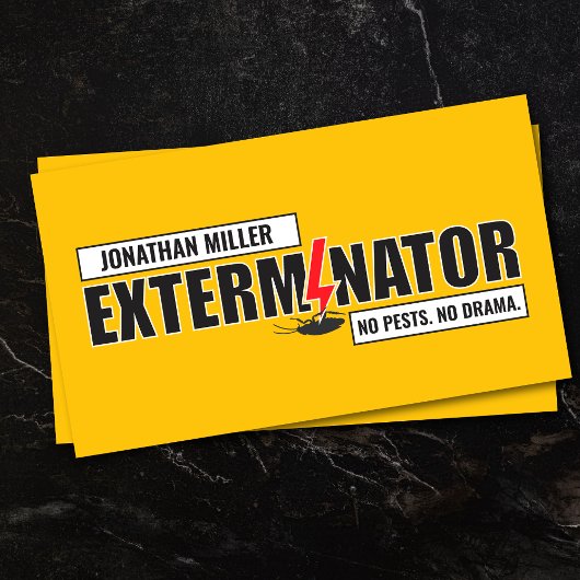 Pest Control Services - Exterminator Visitekaartje