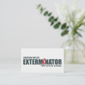 Pest Control Services - Exterminator Visitekaartje (Staand voorkant)