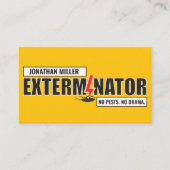 Pest Control Services - Exterminator Visitekaartje (Voorkant)