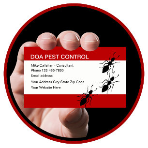 Pest Control Services Modern Design Visitekaartje