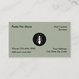 Pest Control Services Visitekaartje