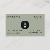 Pest Control Services Visitekaartje (Voorkant)
