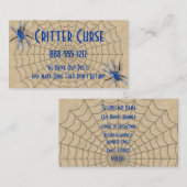 Pest Control Spinnen en Web Visitekaartje (Voorkant / Achterkant)