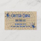 Pest Control Spinnen en Web Visitekaartje (Voorkant)