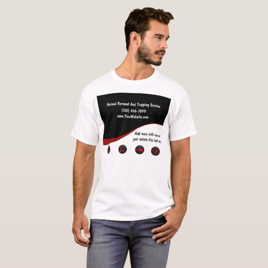 Pest Control Tee Shirt (Voorkant volledig)