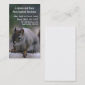 Pest Control Vermin Exterminator Visitekaartje (Voorkant / Achterkant)