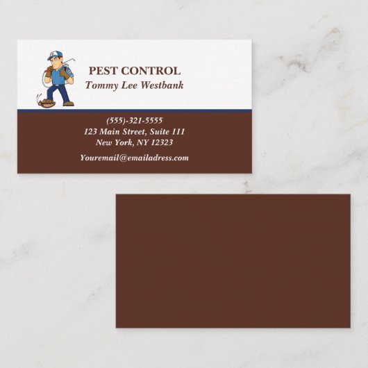 Pest Control Visitekaartje (Voorkant / Achterkant)