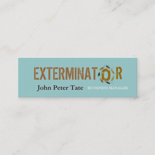 Pest Control - Visitekaartje (Voorkant)
