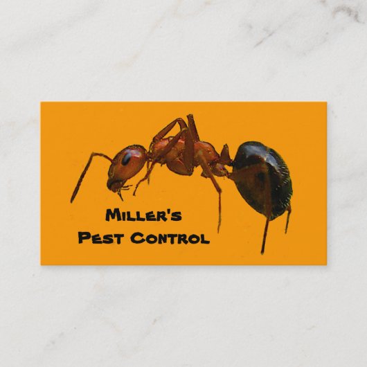 Pest Control Visitekaartje (Voorkant)