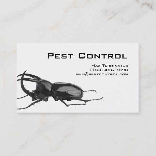 Pest Control Visitekaartje Cockroach (Voorkant)