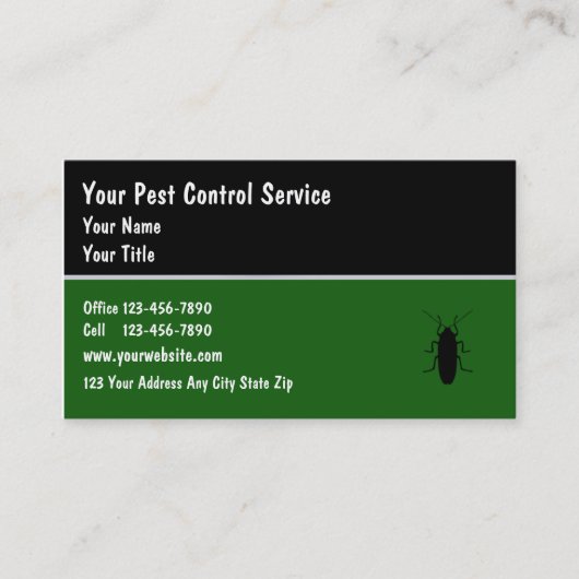 Pest Control Visitekaartjes (Voorkant)