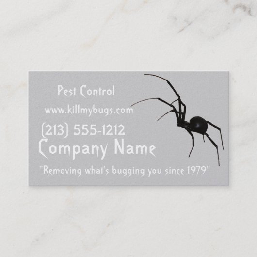 Pest Control Visitekaartjes (Voorkant)