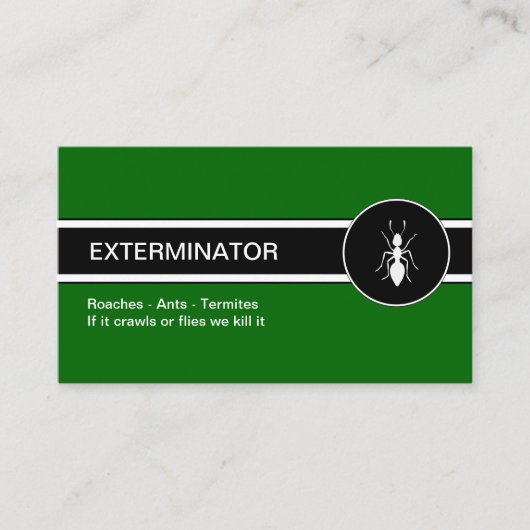 Pest Control Visitekaartjes (Voorkant)