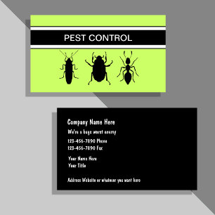 Pest Control Visitekaartjes