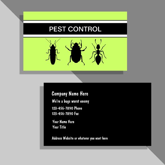 Pest Control Visitekaartjes