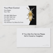 Pest Control Visitekaartjes (Voorkant / Achterkant)