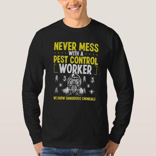 Pest Control Worker Animal Control Professional Ex T-shirt (Voorkant)