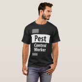 Pest Control Worker Job Title T-shirt (Voorkant volledig)