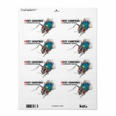 Pest-controle Etiket (Full Sheet)