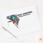 Pest-controle Rechthoekige Sticker (Envelop)
