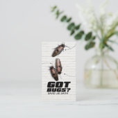 Pest-controle Visitekaartje (Staand voorkant)