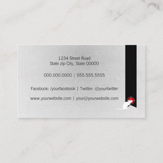 Pest-controle Visitekaartje (Achterkant)