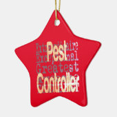 Pest Controller Extraordinaire Keramisch Ornament (Links)