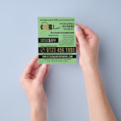 Pest Controller pomp, ongediertebestrijding Advert Flyer (Hand)