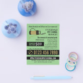 Pest Controller pomp, ongediertebestrijding Advert Flyer (Enkel)