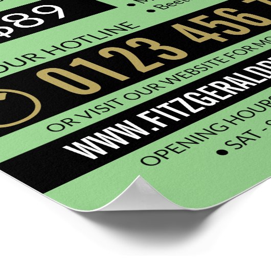 Pest Controller pomp, ongediertebestrijding Advert Poster (Hoek)