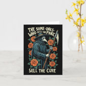 Pest Doctor Dezelfde Die De Paniek Sel Verkoopt Kaart (Gele Bloem)