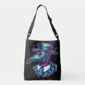 Pest Doctor Illustratie Crossbody Tas (Achterkant)