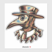 Pest Doctor Illustratie Sticker (Vel)