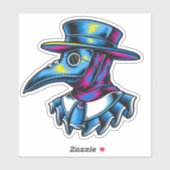 Pest Doctor Illustratie Sticker (Vel)