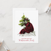 Pest Doctor Santa. Baby Het is Covid buiten Kaart (Voorkant / Achterkant in situ)