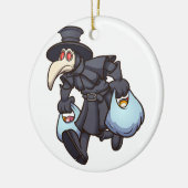 Pest dokter winkelen keramisch ornament (Links)