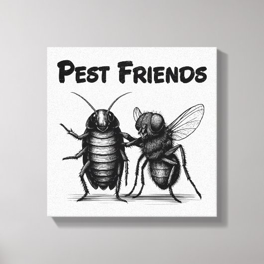 Pest Friends BFF Canvas Afdruk (Voorkant)