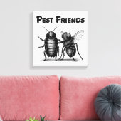 Pest Friends BFF Canvas Afdruk (Insitu (Woonkamer))