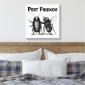 Pest Friends BFF Canvas Afdruk (Insitu (Slaapkamer))
