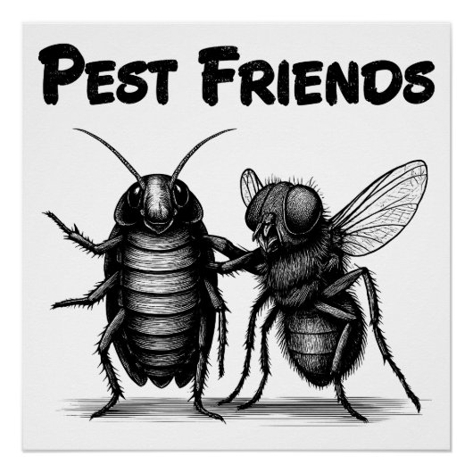 Pest Friends BFF Perfect Poster (Voorkant)