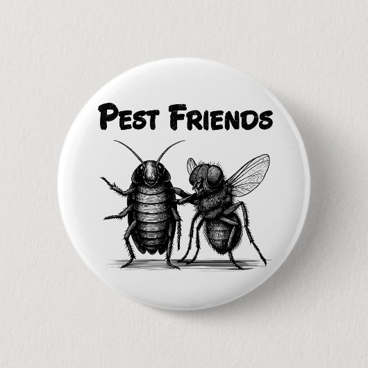Pest Friends BFF Ronde Button 5,7 Cm (Voorkant)