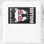 Pest onze pesters niet rechthoekige sticker (Tas)