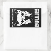 Pest onze pesters niet rechthoekige sticker (Tas)