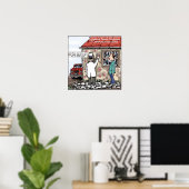 Pest op je Huis Grappige Poster (Thuiskantoor)